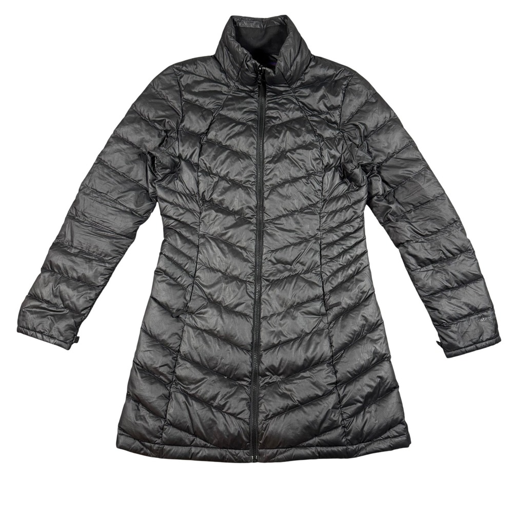 Patagonia Down With It Parka Womens S Black 28408 Quilted Recycled Down Jacket